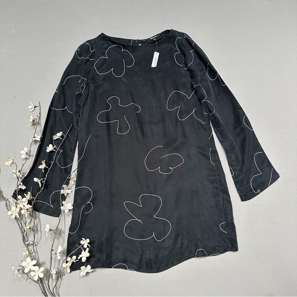 NWT! MADEWELL black soft shift dress, S. - Picture 10 of 13